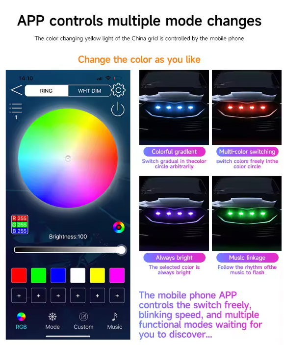 RGB Front LED Lights