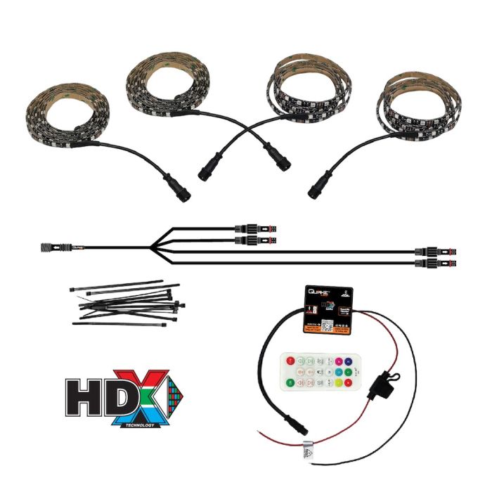 HDX Engine Bay Accent Lighting Kit with LED Strips, Bluetooth Controll ...